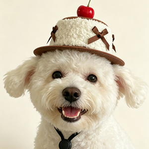 Cute Cherry Cream Cake Pet Hat