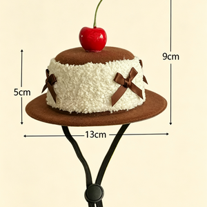 Cute Cherry Cream Cake Pet Hat