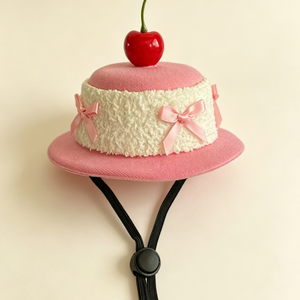 Cute Cherry Cream Cake Pet Hat