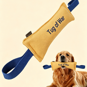 Canvas Dog Tug of War Toy, Interactive Chew Toy for Medium Large Dogs